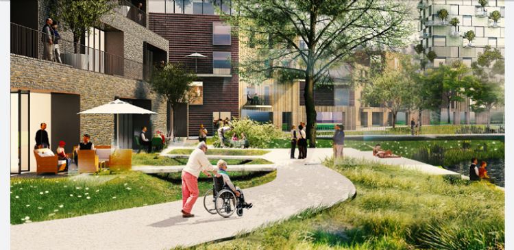 Artist's impression project Oberbillwerder Hamburg Artist's impression project Oberbillwerder Hamburg