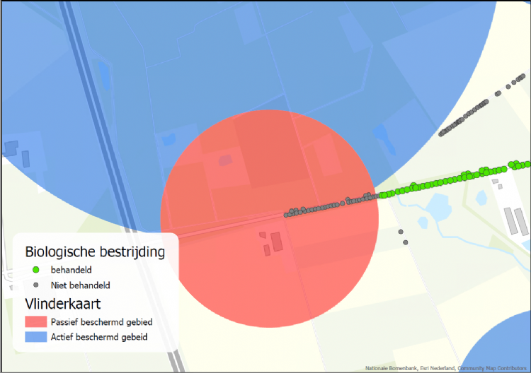 Uitsnede van de vlinderkaart van de gemeente Boxmeer Uitsnede van de vlinderkaart van de gemeente Boxmeer