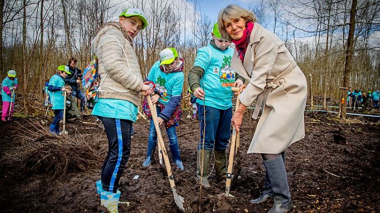 Prinses Irene tijdens de Boomfeestdag 2018