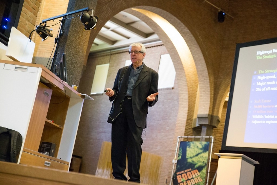 Neville Fay tijdens de Nederlandse Boominfodag op 9 juni 2016 in Velp